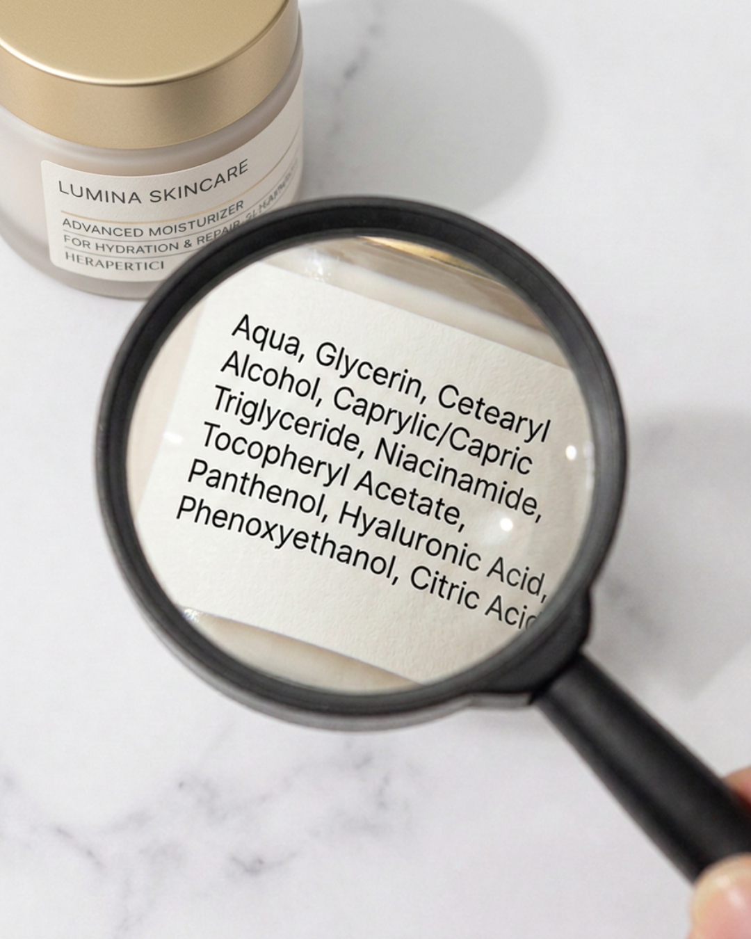 Rótulo de Cosmético com Ingredientes