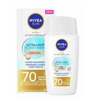 NIVEA SUN Ultra Light Fluido Diário FPS70 Cor Clara