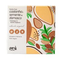 Sabonete Corporal Esfoliante e Hidratante Castanha e Semente de Damasco Verdi